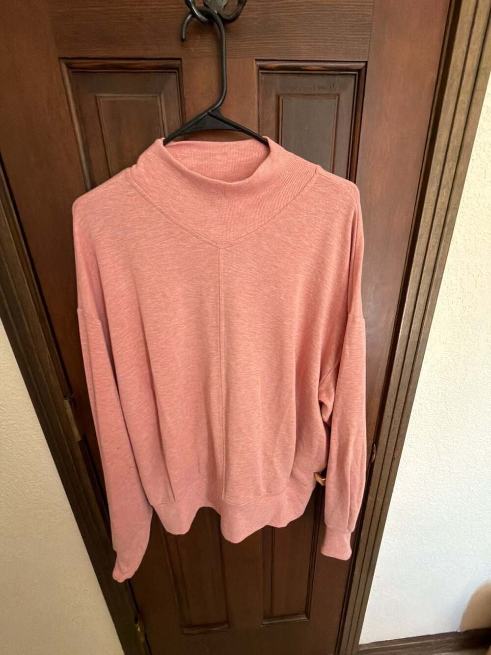 Athleta Apollo Mock Neck Long Sleeve Pullover Sweatshirt